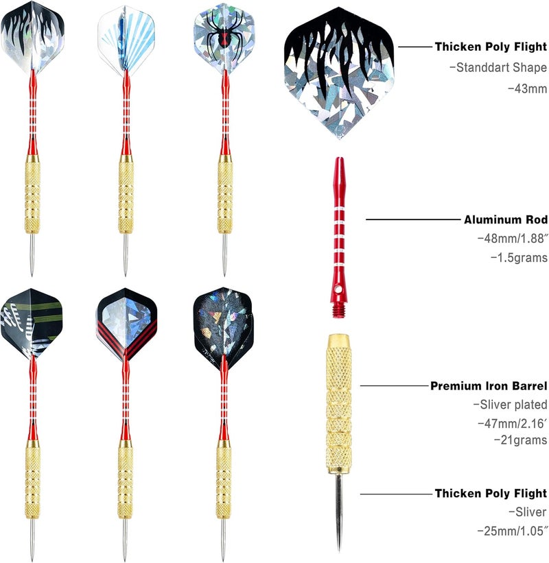CHRDW Darts Metal Tip Set – Perfect Steel Tip Design for Professional and Casual Players to Enhance Your Game. 18 Pieces.. - Image 3